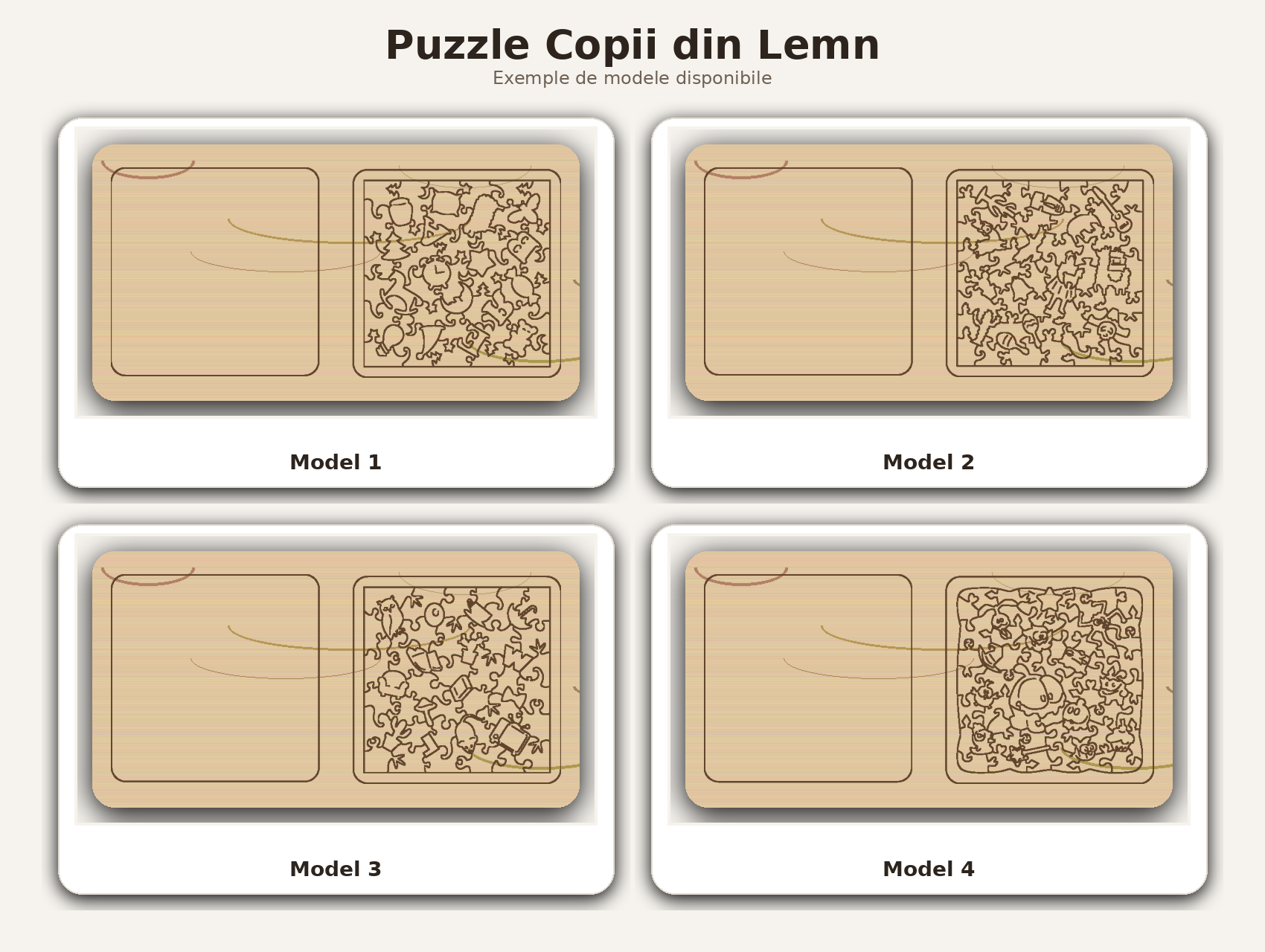 Puzzle Copii din Lemn